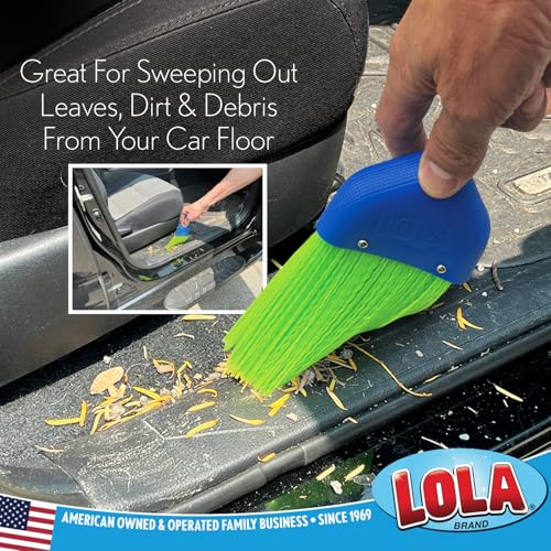 LOLA Whisk Broom, Hand Brush, 4 Pack Durable Bristles, Whisks Away Dirt & Debris, Compact, Hang Hole for Easy Storage, Indoor/Outdoor - size: 4 Pack, style: 2026 Model