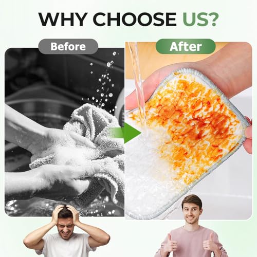 Multipurpose Wire Dishwashing Rags, 2025 New Wire Dishwashing Rags for Wet and Dry, Non Scratch Dishcloth Rag, Reusable Metal Scrubbing Pads Sponge Cloths for Kitchen Cleaning (10)