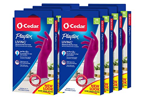 Playtex Living Drip-Catch Cuff Gloves, Medium 1 Pair (Pack of 8) - size: Medium (Pack of 2)