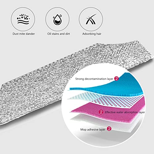 Carpet Cleaner Brush, 2 in 1 Manual Vacuum Sweeper, 180 Degree Rotating Sweeping Mop, Hand Push Sweeper, Home Cleaning Tool for Cleaning Pet Hair, Loose Debris, Lint (Pink) - color: Pink
