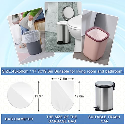 XUXRUS Bathroom Small Trash Bags 3 Gallon Garbage Bags for Home Office,120 Count,White,Fits 2-3 Gallon Bins - style: 10 Liter-White-120 Counts