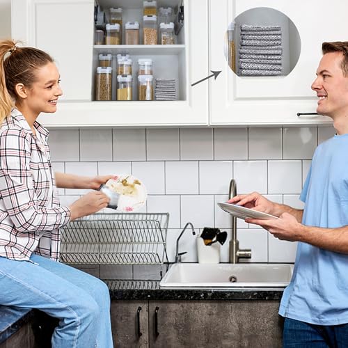 Nanaborn Wire Dishwashing Rags for Wet 12pcs Multipurpose Non-Scratch Kitchen Mesh Dishcloth