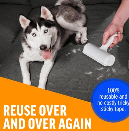 Reusable Pet Hair Remover Roller for Dog and Cat Hair – Lint Remover Brush for Couch, Carpet, Furniture and Car Seats