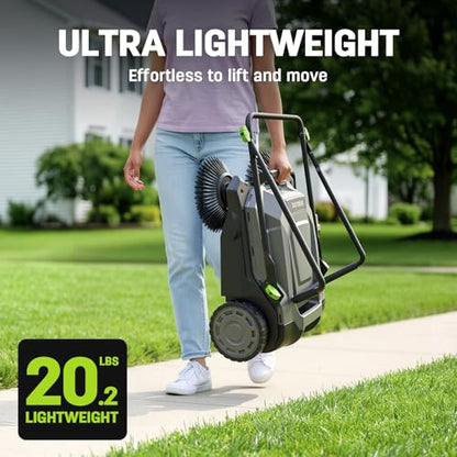 STEELITE Walk-Behind Hand Push Floor Sweeper, 26.8" Sweeping Width Floor Sweeper Manual Non-Electric, 6.35 Gal Waste Container, Angle & Height Adjustable Folding Handle for Walkway, Yard