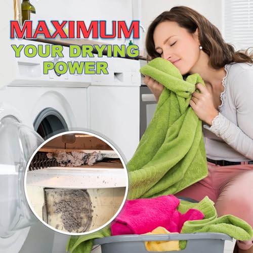 Sealegend 2 Pieces Dryer Vent Cleaner Kit, Dryer Vacuum Hose Attachment and Flexible Lint Brush, Dryer Vent Cleaning Tools for Crevice Lint Trap‌, Black - color: Black