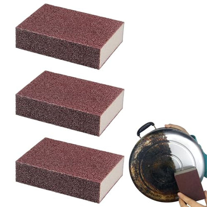 Mineral Sponge, Carborundum Sponges, Mineral Sponge No Smell Kitchen Scrubber Non Scratch Odor Free Durable Sponges Cleaning Tool (3)
