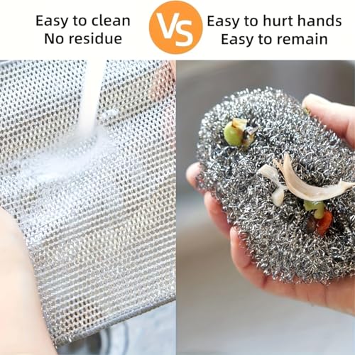 10pcs Miracle Cleaning Cloth - Ultra-Durable Mesh Ultrafine Fiber Set - Easy for Dry and Wet Cleaning - Very Suitable for Tableware, Metal Surfaces, etc.! No Scratches Kitchen Genius