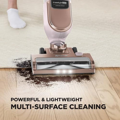 Shark Freestyle Max Cordless Upright Vacuum, Multi-Surface Cleaning, Lightweight, Easy Maintenace, with Large Dust Cup and 2-Speed Brushroll, LED Headlights, Rose Gold, SV2002HRG - color: Rose Gold