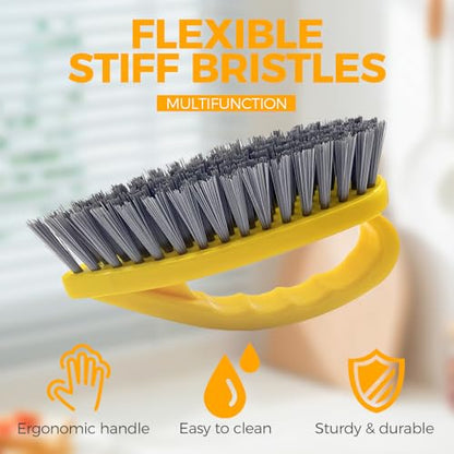 Household Kitchen Cleaning Brush | Comfort Grip Handle Durable Scrub Brush for Stain Removal 29-3 - color: Cleaning Brush