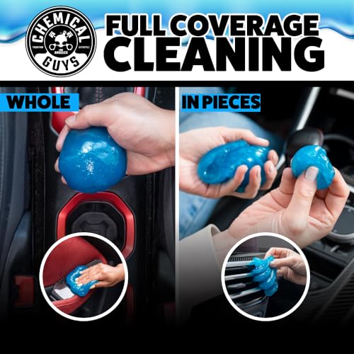 Chemical Guys Sticky Icky Car Cleaning Gel, Green Apple, Interior Car Cleaner, Reusable Automotive Crevice & Interior Dust Cleaner for Air Vents, Consoles, Cup Holders & Keyboards, 4 Pack (100g Each) - size: 3.5 Ounce (Pack of 4), style: Green Apple