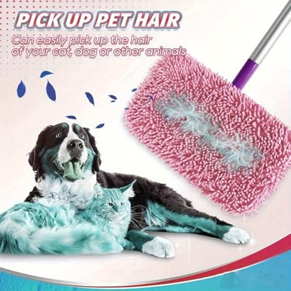 1Pc Washable Microfiber Mop Pad, Reusable Wet and Dry Floor Cleaning Cloth for Home Floor Cleaning