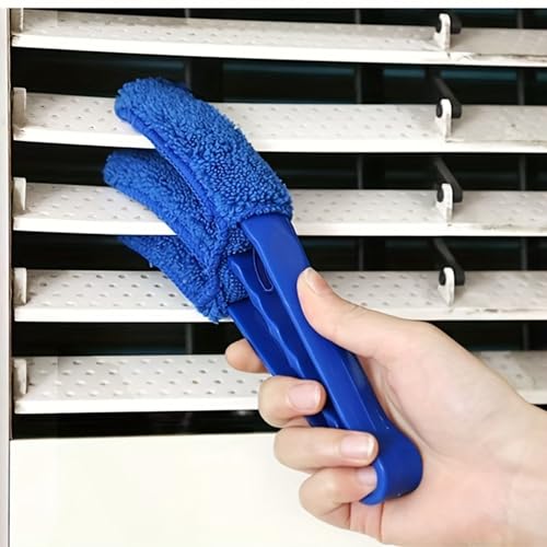 2 Pack Blind Cleaner Duster Tool, Washable Microfiber Window Blinds Brush for Car Air Vent, AC, Shutter, Reusable Cleaning Gadgets for Home Office