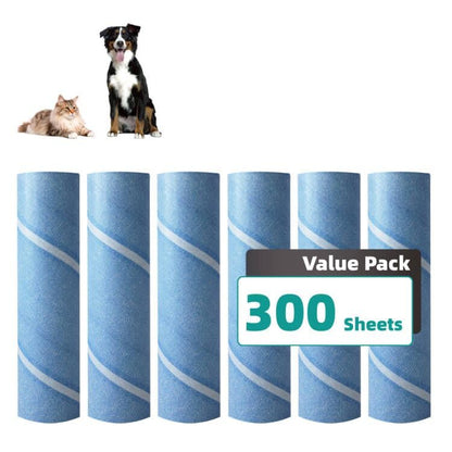 Layers Large Lint Roller Refill, Suitable for Most Large Rollers, mega Rollers, 10 in Wide Roller in The Market - 6 Packs - size: 50 Count (Pack of 6)