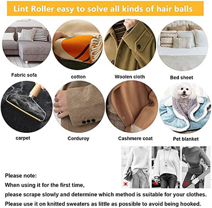 Lint Remover,2 Pack Pet Hair Remover,Reusable Clothes Carpet Couch Furniture Fabric Shaver Lint Brush Carpet Scraper - color: 2pack
