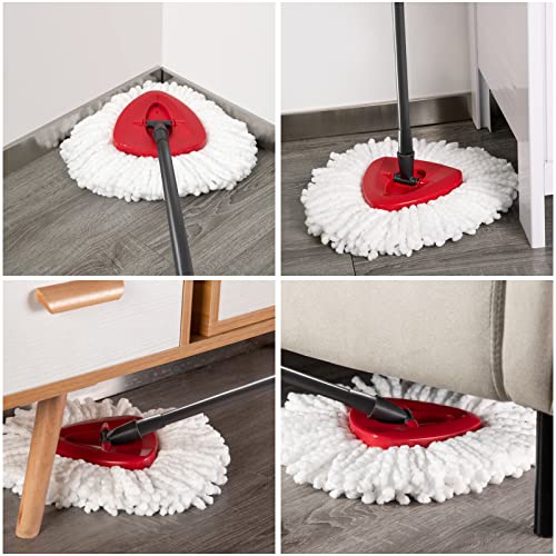 Spin Mop Replacement Base Compatible with O-Ceda EasyWring Mop Replace Head | Plastic Mop Base Part, Rotating Mop Head Cover, Triangle Easy Cleaning Base for Spin Mop Accessories