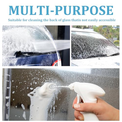 Magnetic Car Windshield Cleaner Tool with Rope, Double-Sided Window Cleaning Tool for Glass Thickness 3-10mm, Magnet Auto Glass Wiper Cleaner for High Rise Car Glazed, Universal Fit