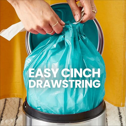 Glad Small Trash Bags 4 Gallon, Febreze Bahama Bliss Garbage Bags, Odor Resistant with Drawstring, 80 Count (Pack of 2) - size: 80 Count (Pack of 2)