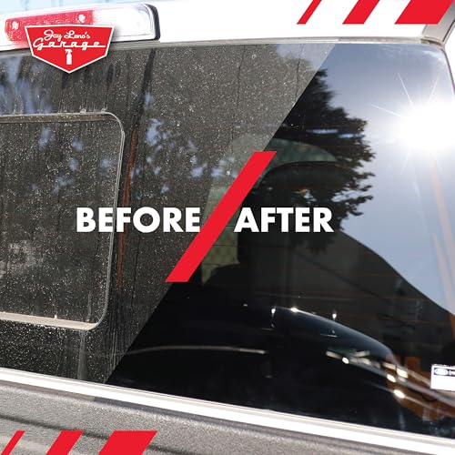Jay Leno's Garage Glass Cleaner Spray – Streak-Free Auto Glass Cleaner for Cars, Automotive Window Cleaner for Car Windows, Windshields & Mirrors, Tint-Friendly Interior & Exterior Glass – 16 oz - size: 8 Fl Oz (Pack of 2)