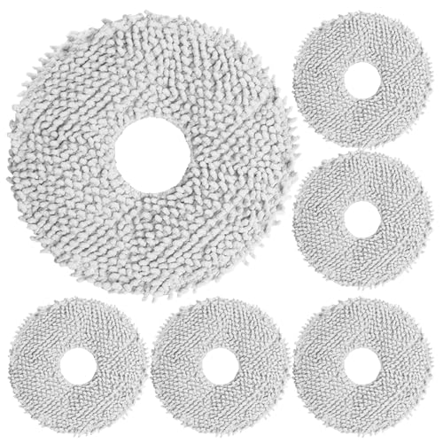 6Pack Microfiber Vacuum Mop Cloth Pads for Dreame X50 Ultra/L20 Ultra/L10s Pro/X30 Ultra/L10s Pro Gen2/X40 Ultra/ECOVACS T3OS/T50/Mova P10/P50,Replacement Part Washing Mopping Pad Replacement Mop Pad - color: X40 Ultra Mop6