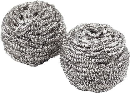 Shimomura Kihan 36588 Stainless Steel Scrubber, Set of 2, Made in Japan, Stubborn Stain Burnt