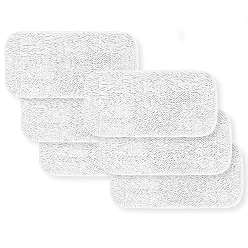 HYCLES Replacement Sienna Luna Cloth Pads Microfiber Mop Pads 6 Pcs for Steamer Head SSM-3006 Washable Cleaning Pads for Floor