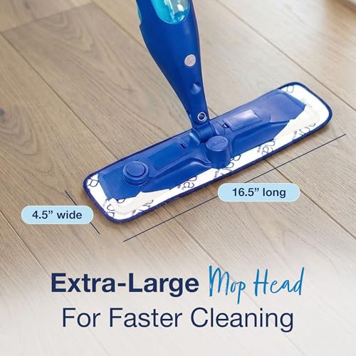 Bona PowerPlus Premium Motion Spray Mop for Hardwood Floors - Includes PowerPlus Hardwood Floor Cleaning Solution and PowerPlus Microfiber Cleaning Pad - Vibrating Spray Mop for Wood Floors - style: PowerPlus