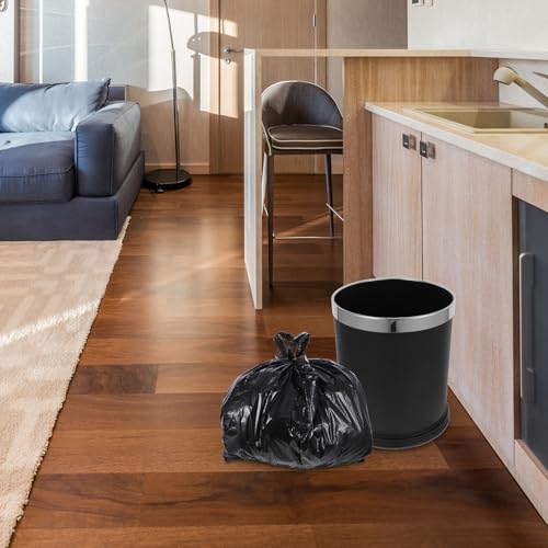 Alipis Heavy Duty Kitchen Garbage Bags with Drawstring, 100pcs 32x52 Thick Plastic Trash Can Liners for Bathroom and Office Waste Bins