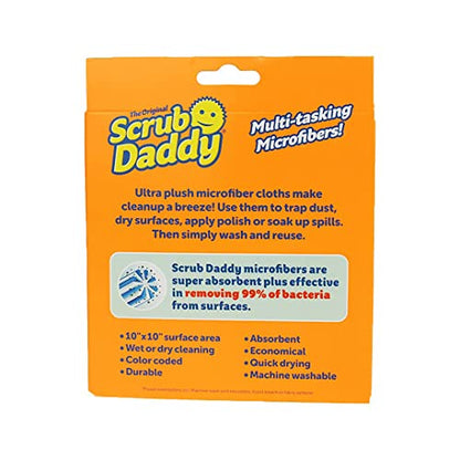 Scrab Daddy Microfibre Cloth - Blue and Yellow Twin Pack