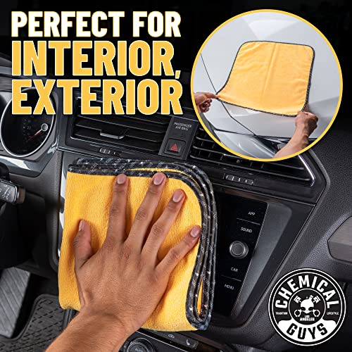Chemical Guys Automotive Microfiber Drying Chamois Gold 3 Pack Extra Absorbent Car Drying Cloths for Streak Free Paint Glass and Smooth Exterior Surfaces 24 x 16 Inches - size: 24"x16", style: 3 pack
