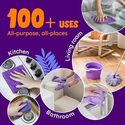 Originally Yellow Lavender Vinegar For Cleaning Purpose | USA Made All Purpose Cleaner | Use as a Floor, Glass, Kitchen, & Bathroom Cleaner | Plant Derived Vinegar half Gallon| 64 Oz - size: 64 Fl Oz (Pack of 1)