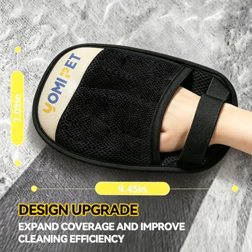 Hair Remover Glove for Cats & Dogs, Reusable Electrostatic Pet Hair Removal Tool. 2026 Upgraded Version Pet MagicBrush for Carpets, Sofas, Clothing, Car Seats, Etc. (1)