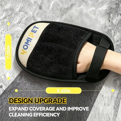 Hair Remover Glove for Cats & Dogs, Reusable Electrostatic Pet Hair Removal Tool. 2026 Upgraded Version Pet MagicBrush for Carpets, Sofas, Clothing, Car Seats, Etc. (1)
