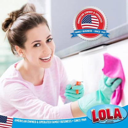 LOLA Plastic Mesh Non-Scratch Scouring Pad, 6 Pack, Hand Saving Comfort Knob, Red, Blue or Yellow It's Random, Clean Pots, Pans, Sinks - size: 6 Pack, style: Standard with knob
