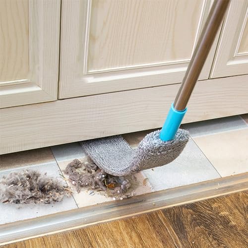 Retractable Gap Dust Cleaner, Extendable Microfiber Duster with Bendable Head, Reusable Washable Gap Duster Cleaning Tool for Home Kitchen Ceiling Blinds Sofa Bed Fridge Under Furniture (Set A) - color: Set a