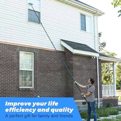 Carbon Fiber Extension Pole 4.7-30FT Telescoping Paint Roller Extendable Pole Lightweight Sturdy Extension Poles with Universal Threaded Head Multi-Use Pole - size: 30 Feet