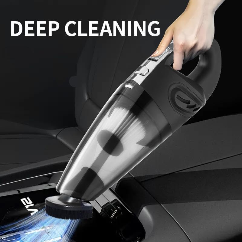 Mini Cordless Handheld Vacuum Cleaner Powerful Suction for Home & Car Cleaning Perfect for Pet Hair, Dust, Crumbs & Small Messes Lightweight, Portable & Wireless with Multiple Attachments