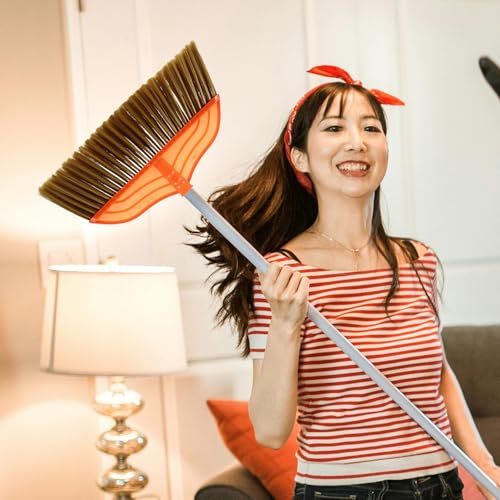 Cabilock Outdoor Broom Head Replacement with Soft Bristles, Plastic Floor Sweeper Head for Home and Garden Cleaning, Sturdy Refill Broom Accessory for Indoor and Outdoor Use