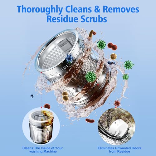 USKICH 40 Pack Washing Machine Cleaner Tablets,Deep Cleaning Descaler For HE Front Loader & Top Load Washer,Washer Machine Cleaning Tablets Clean Inside Drum and Laundry Tub Seal,Septic Safe - style: Cleaners-40P
