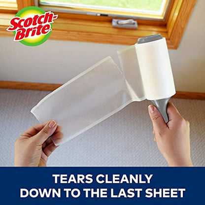 Scotch-Brite 50% Stickier Lint Roller Works Great On Pet Hair 6 Rollers 48 Sheets per Roller 288 Sheets Total (Packaging may vary) - size: 6 Rollers, style: 288 Sheets