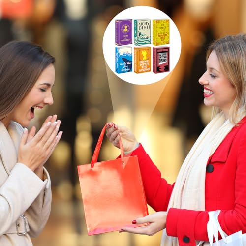 6 Pieces Book Kitchen Sponges Novels Sponges Fun Non-Scratch Scrub for Washing Dishes Pots Pans and Household Cleaning Supplies for Kitchen Dishes Furniture Gifts(Book,6 Pcs) - color: Book