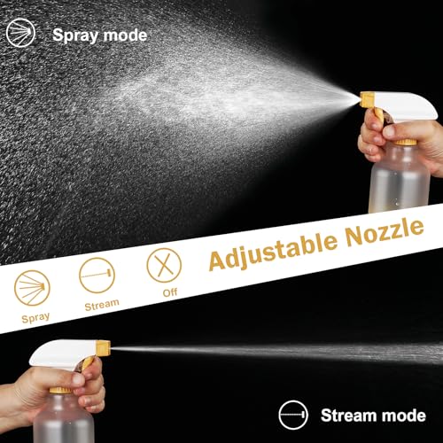 Spray Bottles Plastic Spray Bottle for Hair Mist/Stream Heavy Duty Empty Spray Bottles for Cleaning Solutions, Plants, Cooking (16.9oz-Yellow) - color: 16.9oz-Yellow