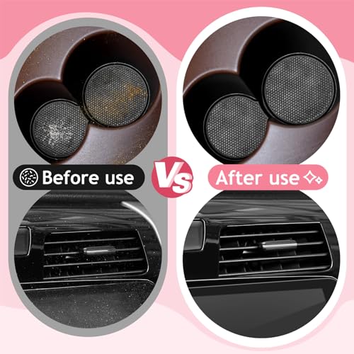 TeSabMi Car Cleaning Gel Car Cleaning Putty Car Putty Car Interior Cleaner Car Slime Car Detailing Kit Car Accessories Gifts for Dad Men Him Women Stocking Stuffers Pink - color: Pink