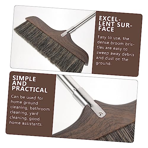 FOMIYES Push Broom with Durable Bristles for Home Cleaning Heavy Duty Floor Sweeper with Handle for Indoor and Outdoor Use for Kitchens and Offices