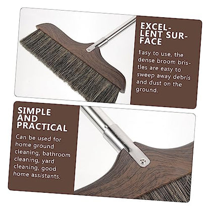 FOMIYES Push Broom with Durable Bristles for Home Cleaning Heavy Duty Floor Sweeper with Handle for Indoor and Outdoor Use for Kitchens and Offices