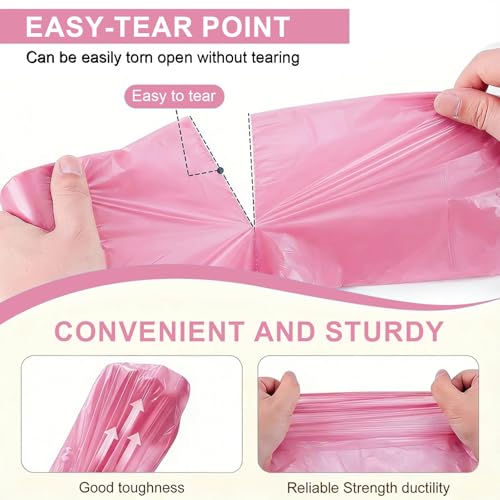 Drawstring Trash Bag 100PCS, Leakproof Small Trash Bags, Unscented Small Garbage Bags, 15 Liter Mini Wastebasket can Liners for Office Bedroom Bathroom, Red - color: 100Red