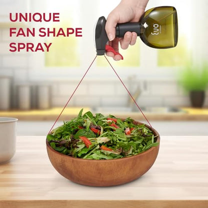 Evo Oil Sprayer Mini Non-Aerosol for Olive Oil, Cooking Oils, and Vinegars, Green, 8-Ounce Capacity, Set of 2 - color: Green