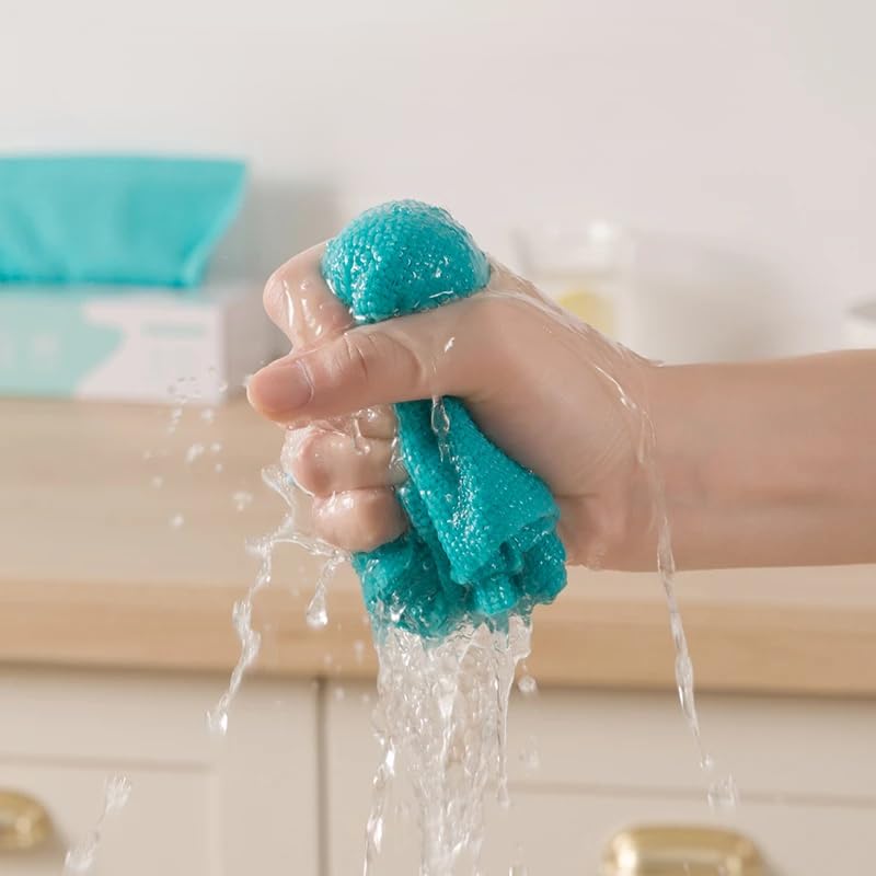 50 Count Replacement Cloths for Snap Grip Mini Mop, High Absorbency Lint-Free, Wet and Dry Cleaning Pads for Cabinets, Walls, Windows & Floors, Washable Reusable Economical Pack, 8"x8" - size: 50 Count Small Reusable Cloths (No Mop)