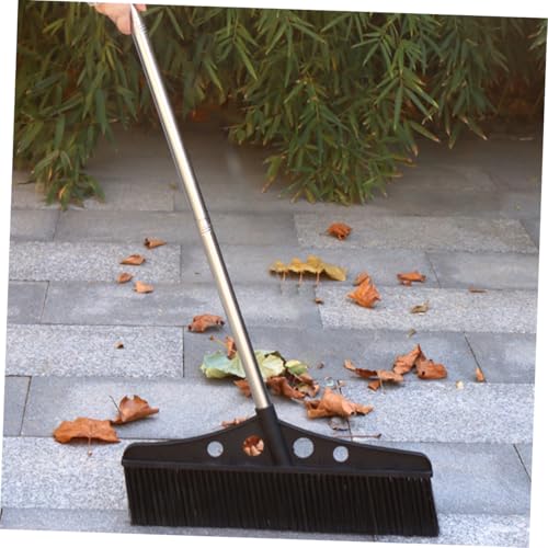 Baluue Wide Detachable Broom Handle for Efficient Outdoor Cleaning Heavy Duty Scrub Brush for Concrete Decks Patios and Gardens