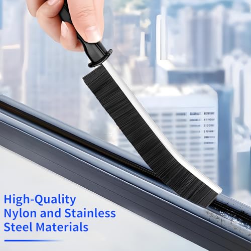 4 PCS Cleaning Brush Hard Bristle Cleaning Brush Small Cleaning Brush Crevice Cleaning Tool Grout Brush Bathroom Cleaning Brush Set for Tight Spaces Corners Kitchen Windows Shower Toilet Faucets Floor