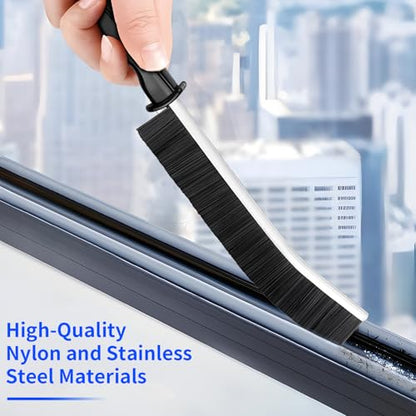 4 PCS Cleaning Brush Hard Bristle Cleaning Brush Small Cleaning Brush Crevice Cleaning Tool Grout Brush Bathroom Cleaning Brush Set for Tight Spaces Corners Kitchen Windows Shower Toilet Faucets Floor
